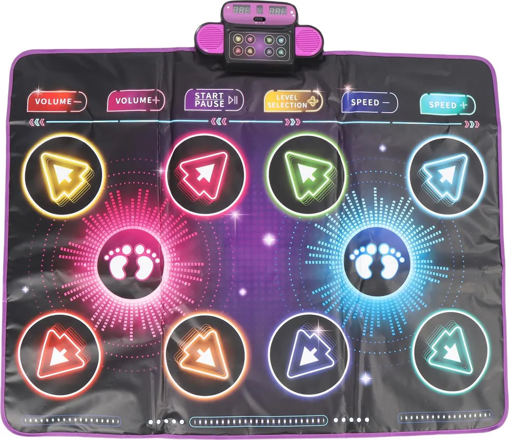 Tapis de danse interactif anti-stress pour duo, jeu actif sans console