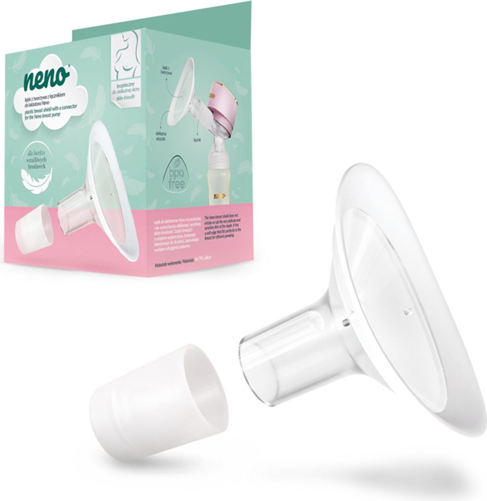 Kunststofftrichter mit Anschluss für Neno Milchpumpen - 24mm