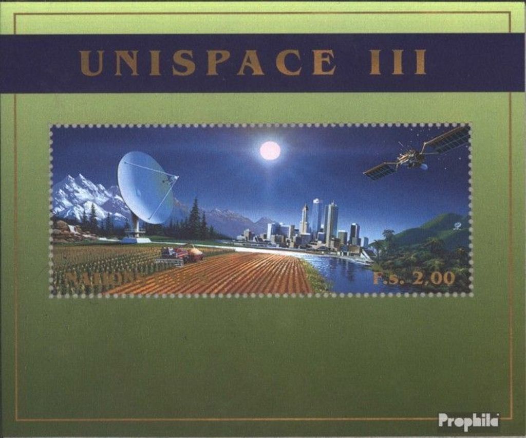 Briefmarken UNO - Genf 1999 Mi Block11 (kompl.Ausg.) postfrisch UNO-Hauptquartier