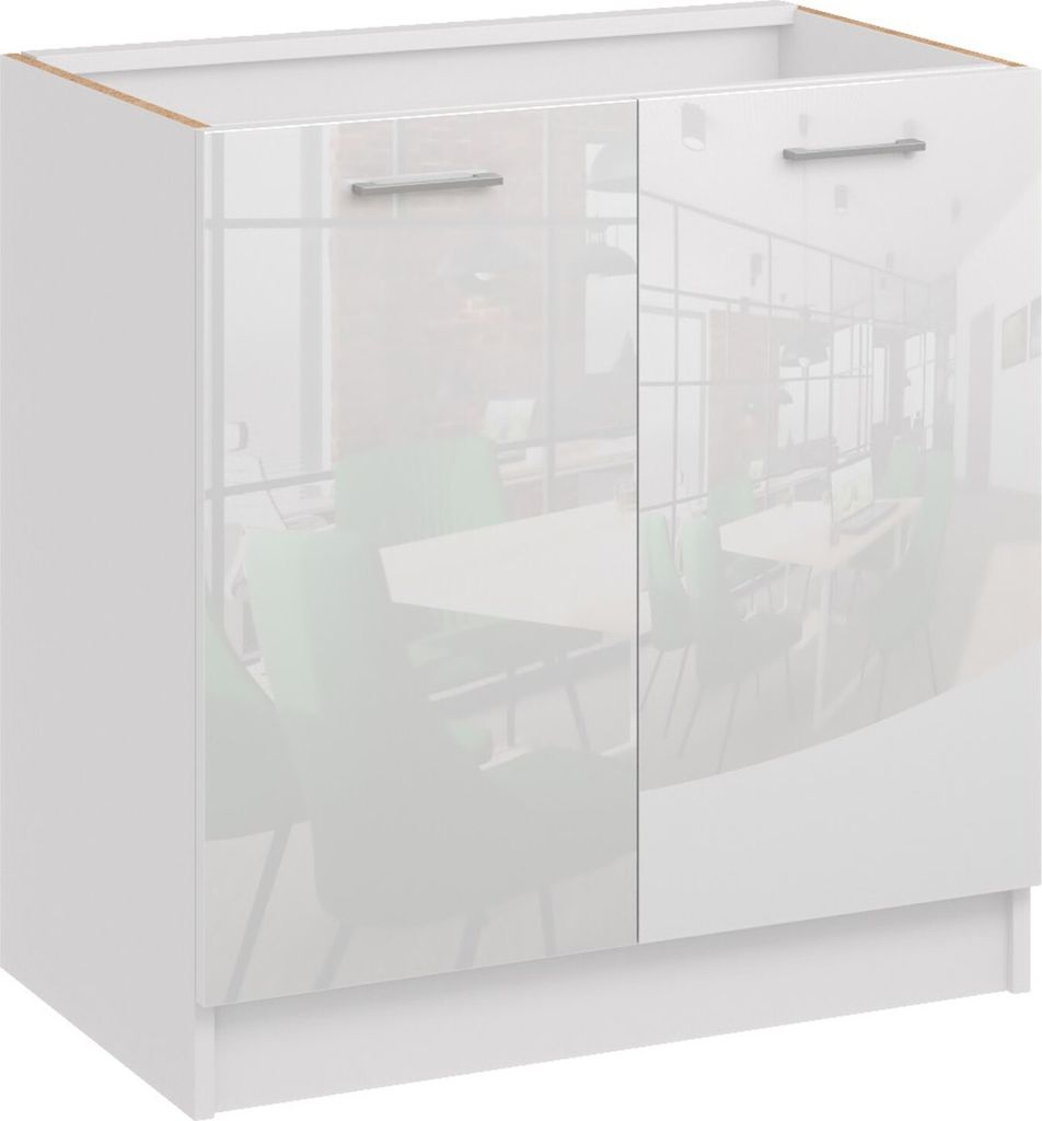 Roe Furniture | Küchenunterschrank 80 cm - Weiß - Weiß Produktbild 