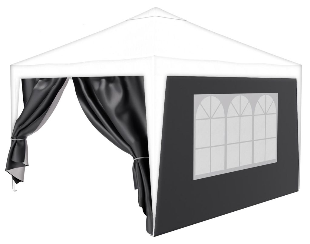 24MOVE® Pavillon Seitenteile 2er Set 2x3m mit Fenster & Produktbild 