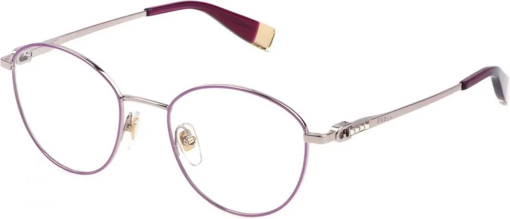 Lunettes Furla VFU589S Cuivre Brillant - Détails de Couleur Étincelants