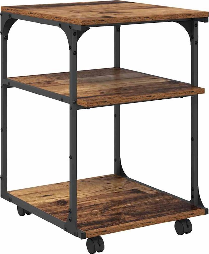 Druckerständer Altholz 43 x 48 x 64 cm Holzwerkstoff