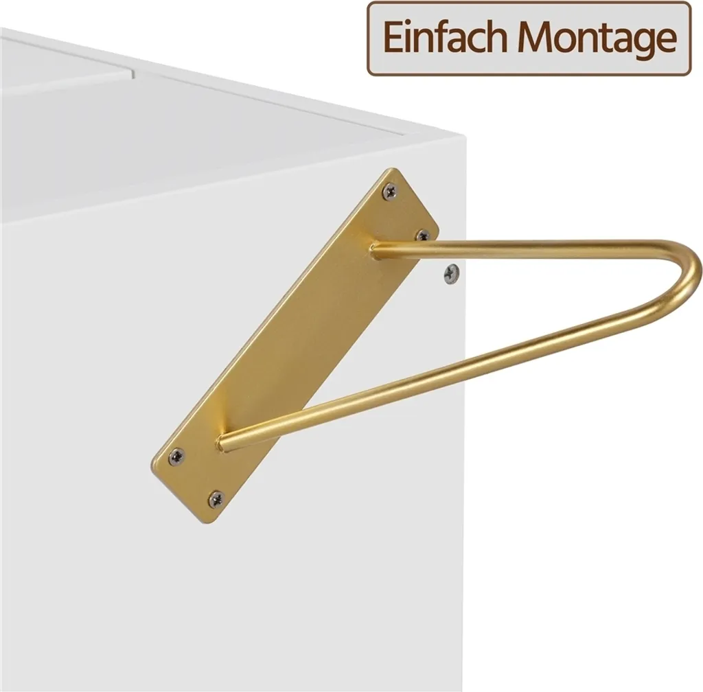Commode de Chevet Design à 2 Tiroirs pour Chambre ou Salon Moderne - 8