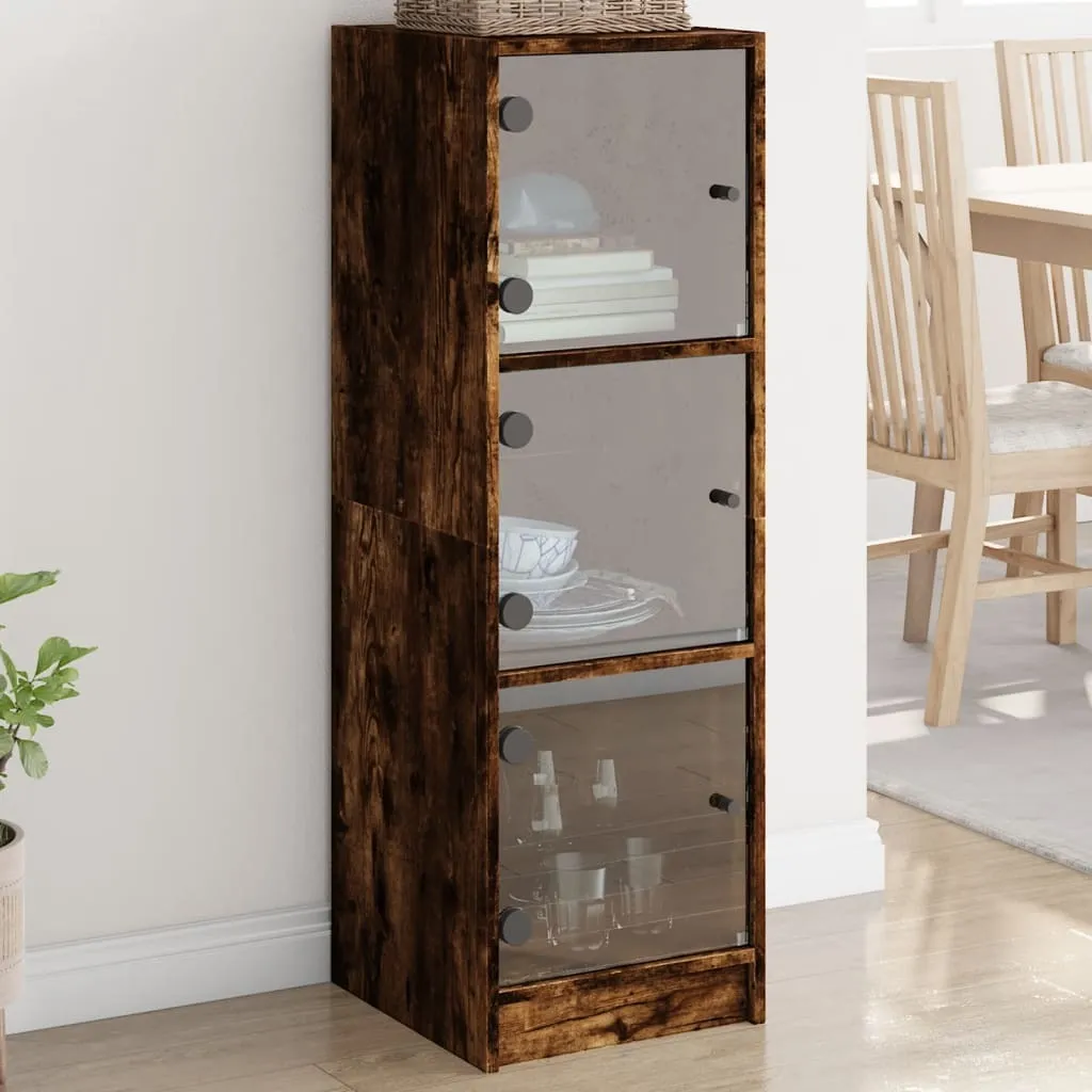 Maison Exclusive Credenza Vetro Rovere 35x37x109 cm Design Moderno