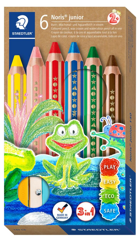 Staedtler Noris buddy 140, Miękki, Wielobarwny, 6 szt. Zdjęcie produktu 
