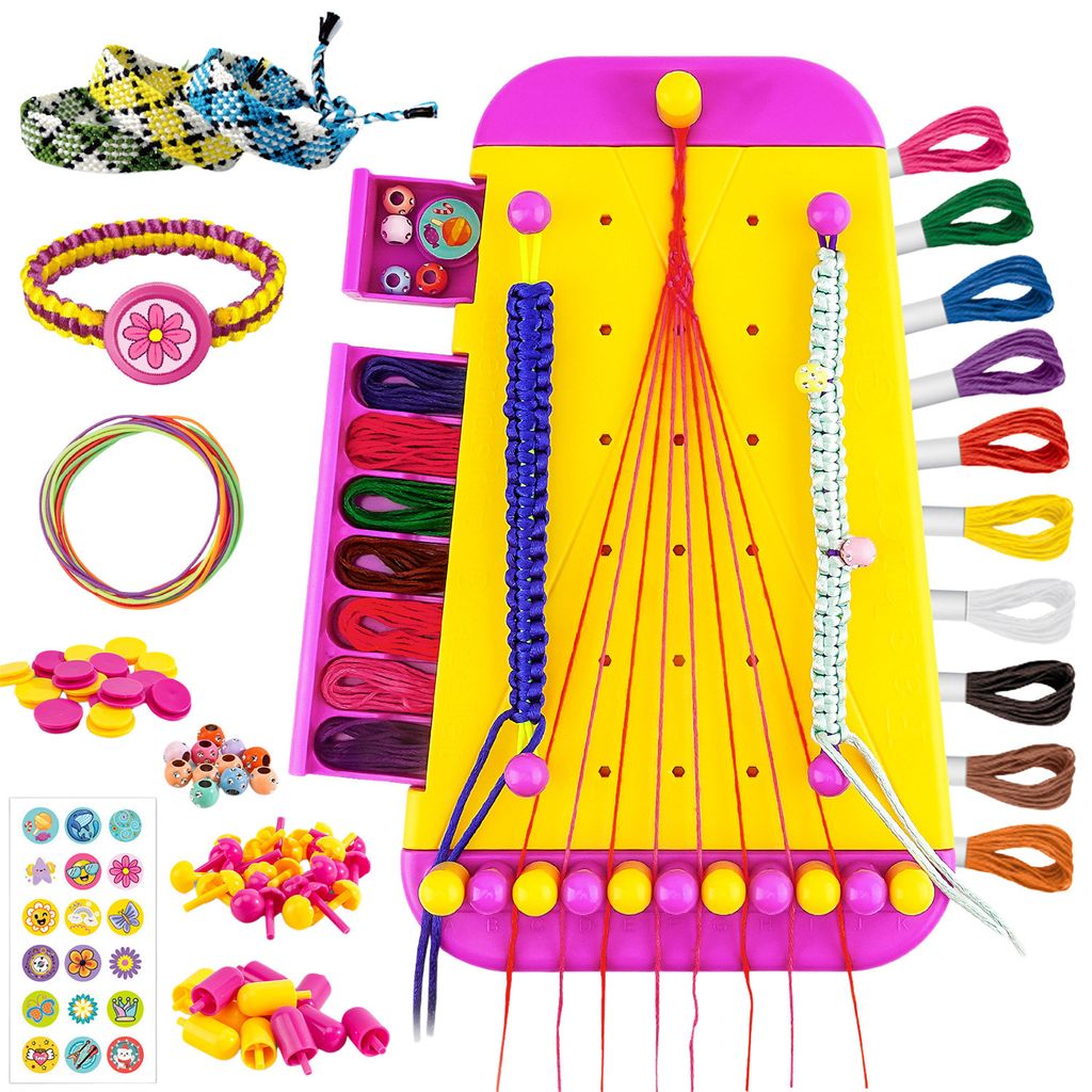 Freundschaftsarmbänder Selber Machen, DIY Armband für Kinder ab 6-12 Jahre, Gelb
