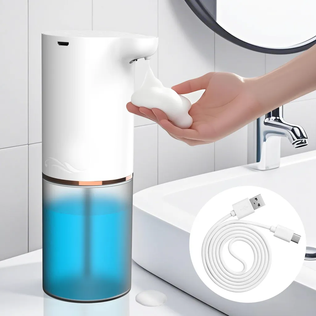 Distributeur de savon automatique pour salle de bains et WC sans fil