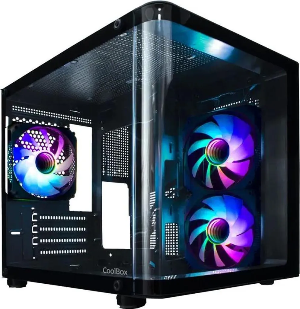 Alloggiamento semi-tower ATX CoolBox COO-CHA-GM100-0 Torre nera