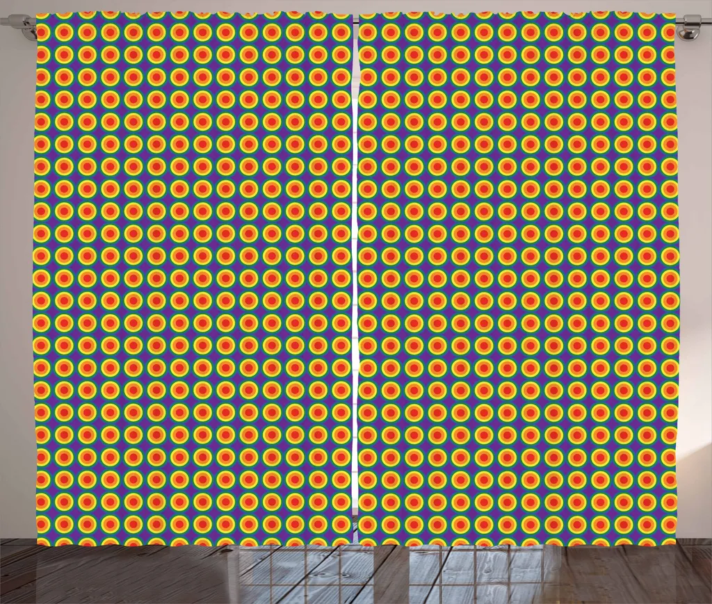 Tenda ABAKUHAUS Cerchi Arcobaleno - Soggiorno Multicolore 280x175