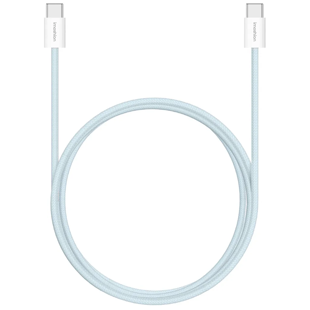 iMoshion Cavo USB-C a USB-C Intrecciato 2m Blu | Ricarica Rapida 60W