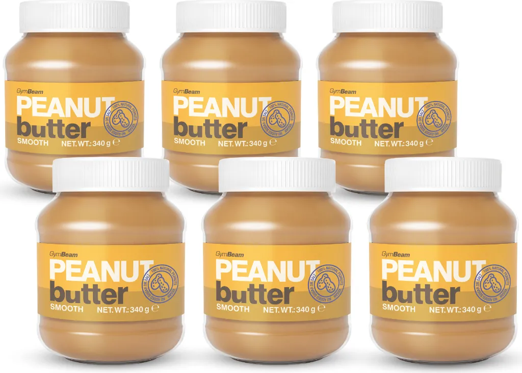 Beurre de cacahuètes sans huile de palme GymBeam - 100% Naturel Smooth