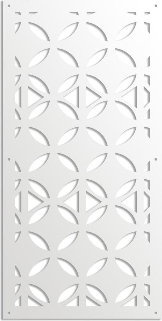 ALIEN – Perforiertes PVC–Panel – Sonnenschutz 98x198 cm weiß