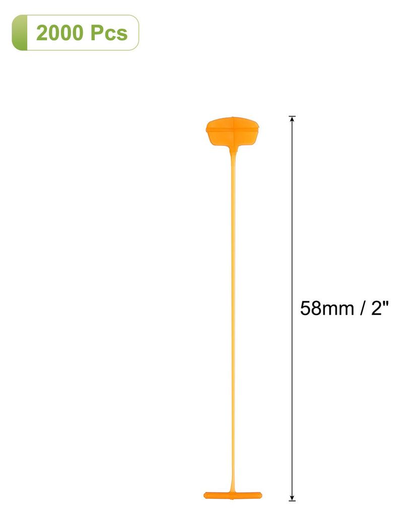 2000 Stš¹ck Heftf?den fš¹r Etikettierpistole Standard, 50mm Tag Pins aus Kunststoff fš¹r Karton Etiketten mit Loch, Etikettierung von Kleidun...