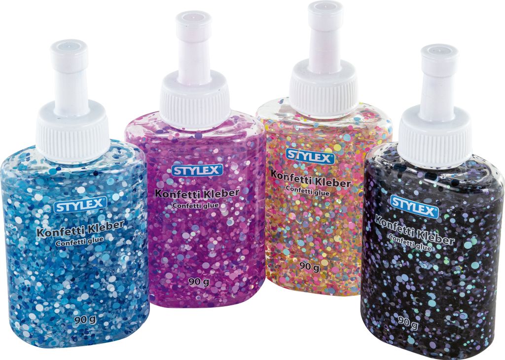 Stylex 23383 Confetti Glue 90 g butelka różne kolory Zdjęcie produktu 
