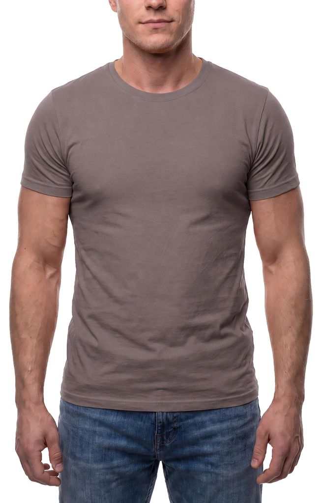 Mivaro Herren T-Shirt Basic mit Rundhals – 100% Baumwoll Produktbild 