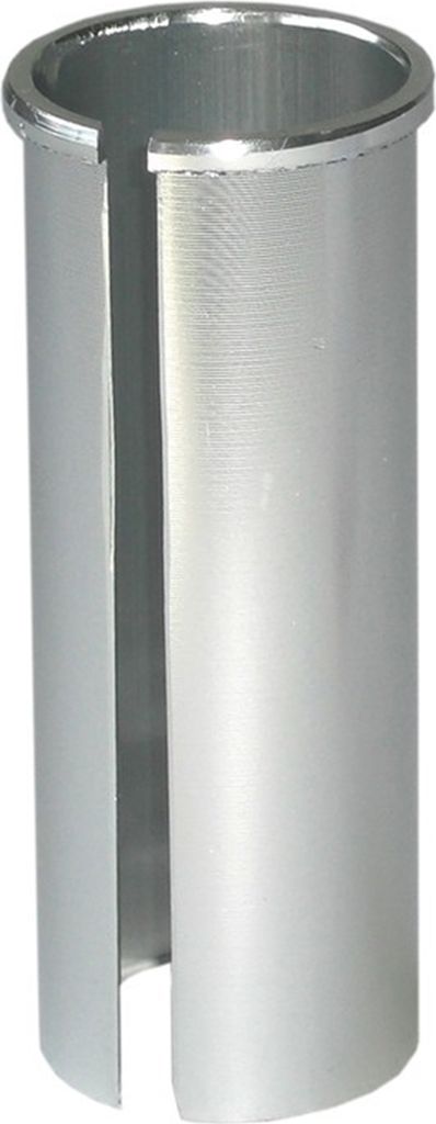ergotec 63815001 Kalibrierbuchse für Sattelstütze Stütze Ø 27,2mm, Rohr Ø 29,8mm, 80mm, silber
