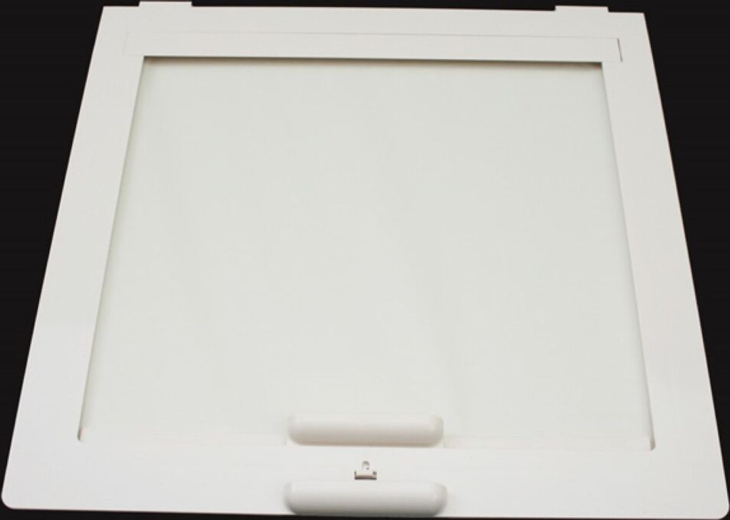 Innenrahmen für MPK Dachluke Dachfenster Dachhaube 40 x 40 cm Wohnwagen Wohnmobil Caravan mit Rollo und Moskitonetz