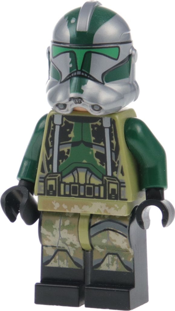 1x Lego Minifigur Star Wars Clone Trooper Commander Gree Produktbild 