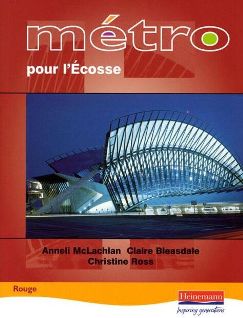 Metro Pour l'Ecosse Rouge Student Book