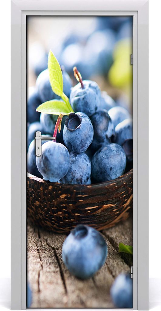 Tulup Türaufkleber 75x205 cm Dekorative Aufkleber Selbstklebend Wasserdichte Tapete Abnehmbar Schlafzimmer Wohnzimmer Wohnkultur - Preiselbeeren