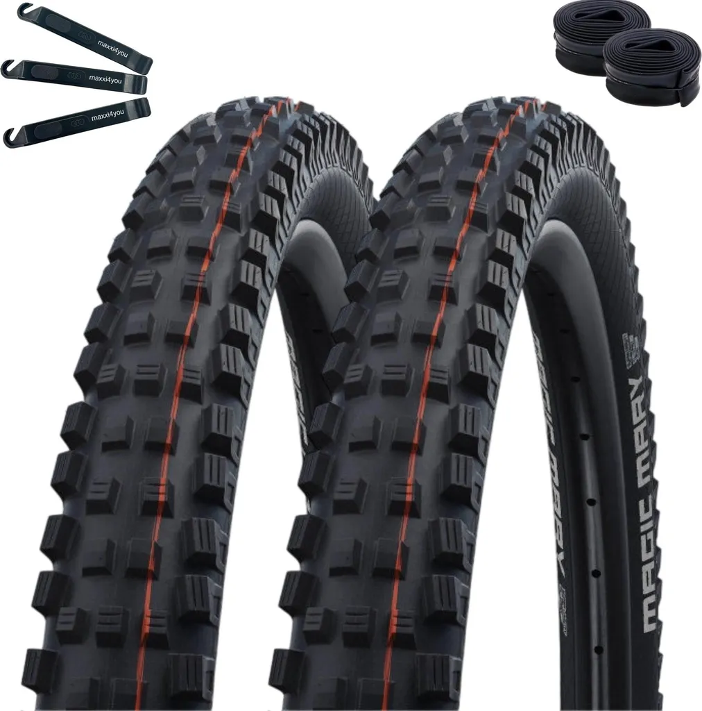 Schwalbe Magic Mary Addix Soft 26x2.35 - Pack 2 Pneus VTT et Chambres
