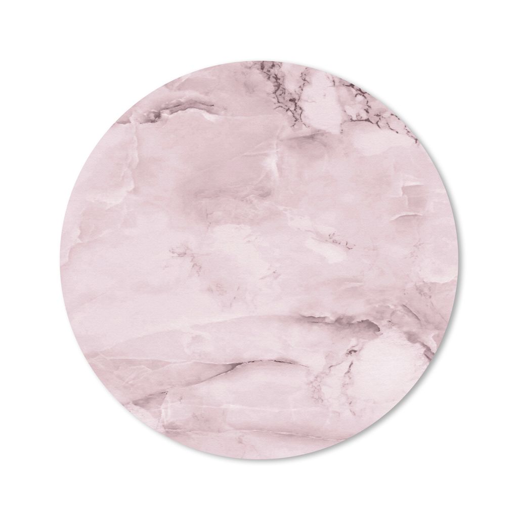 MuchoWow Mauspad Mousepad Marmor - Rosa - Luxus 20x20 cm - Mousepads - Maus Mat - Pad - Mausunterlage - Schreibtischmatte