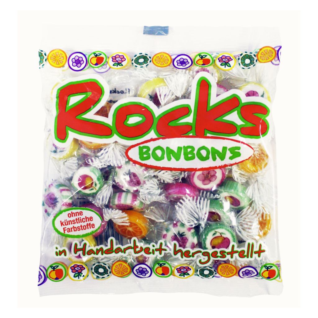Rocks bonbony jednotlivě balené s ovocnými motivy sladké Obrázek produktu 