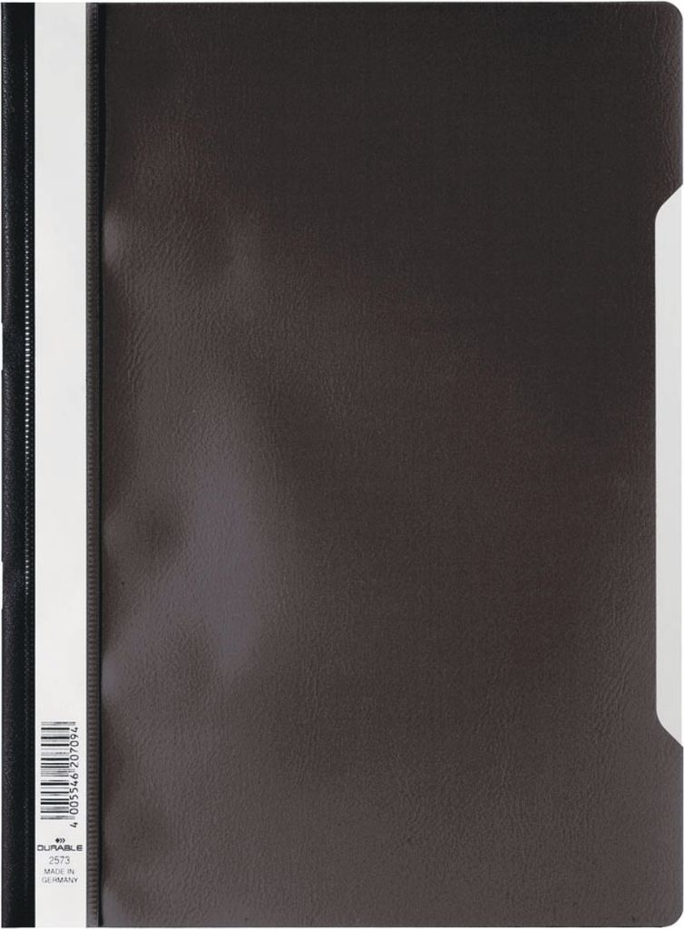 Durable 2573-01, Čierna, Priehľadná, Polypropylén (PP), A4 Obrázok produktu 