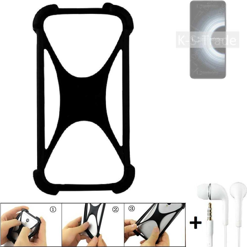 K-S-Trade Handy-Hülle + headphones kompatibel mit Xiaomi Redmi K50 Ultra Schutz-Hülle Bumper Silikon Cover Case Silikoncase Silikonbumper TPU