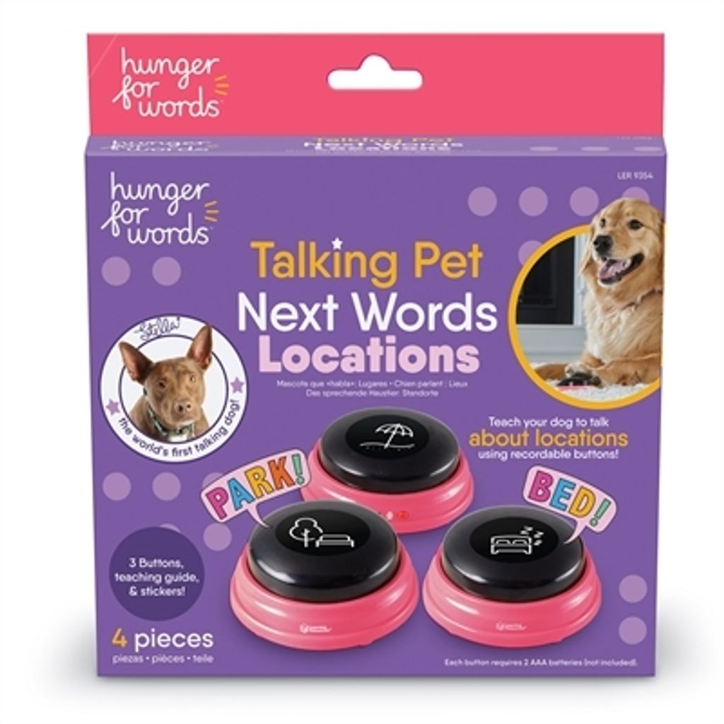 Hunger For Words Talking Pet Next Words | aufnahmefähige Tasten für Hunde