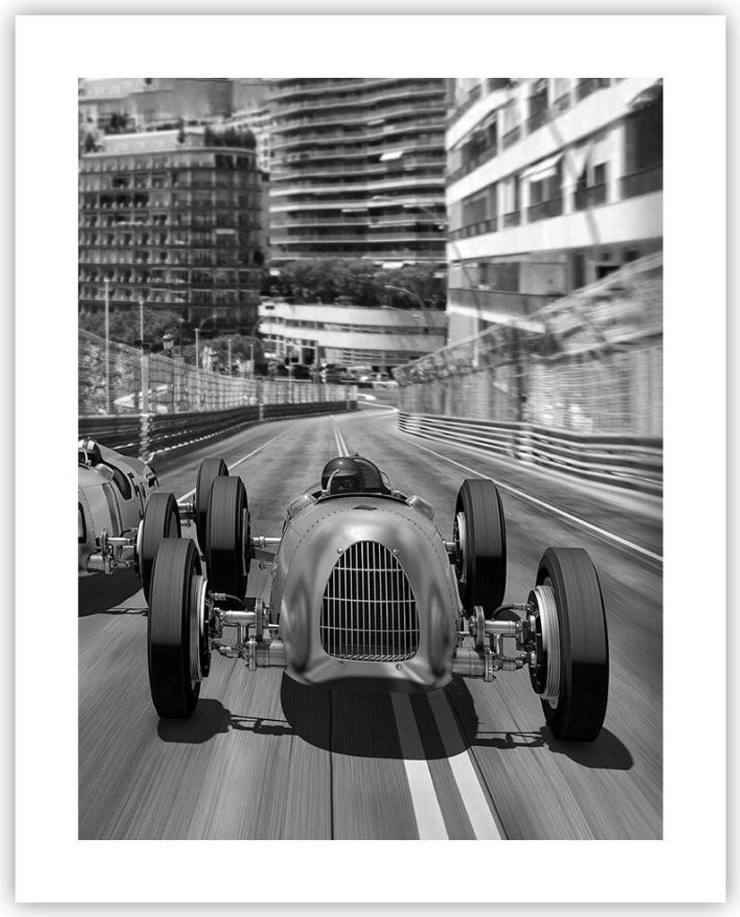 Poster - Poster ohne Rahmen - Formel 1 Retro - 40x50 cm - Produktbild 
