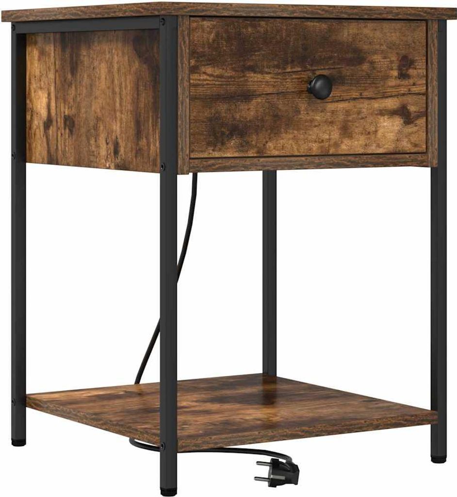 Nachttisch Geräucherte Eiche 42 x 41 x 56 cm Holzwerkstoff