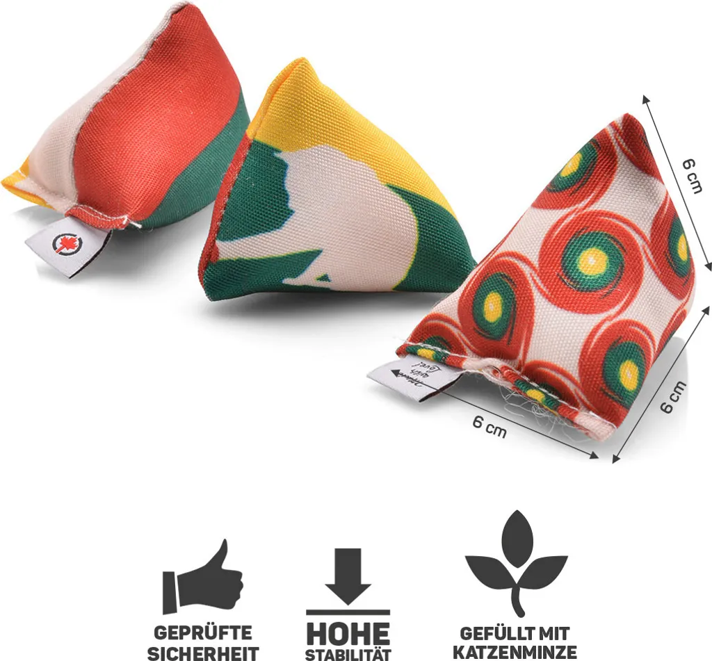 Offerta Set 3 Cuscinetti Gatto Canadian Cat Reggae Line - Catnip! - 2