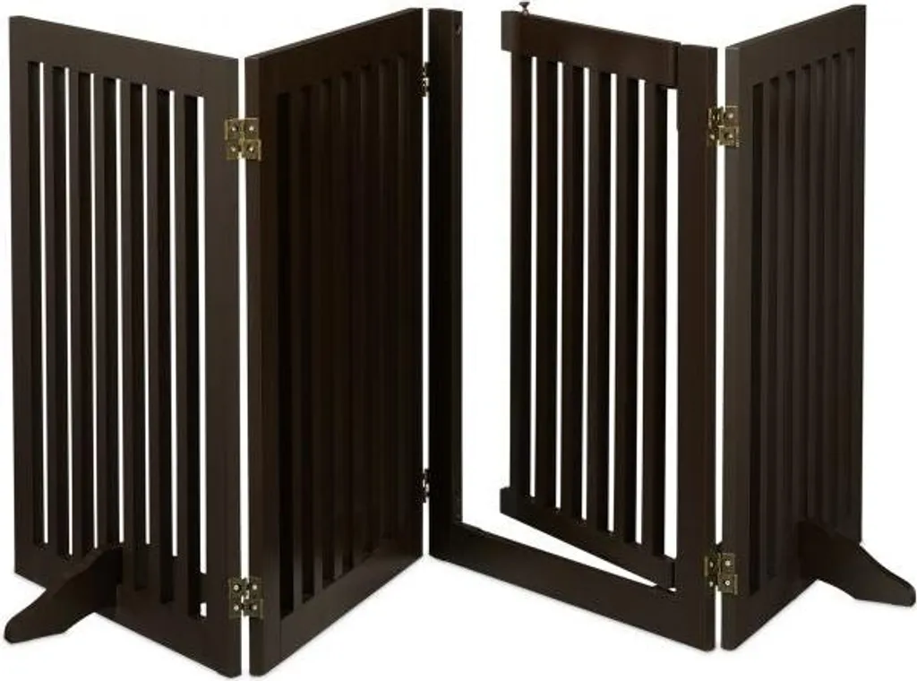 Cancello di sicurezza marrone con anta 70 cm