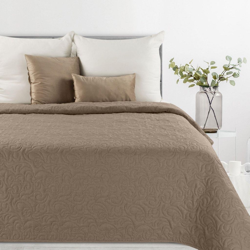 Tagesdecke Lein-Optik 4 braun 220x240 cm braun