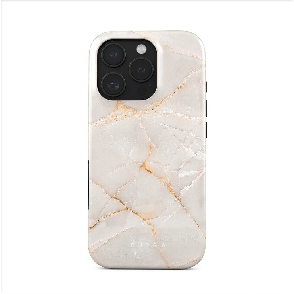 Burga Tough iPhone 16 Pro Hülle Hardcase Backcover Stoßfest - Vanilla Sand