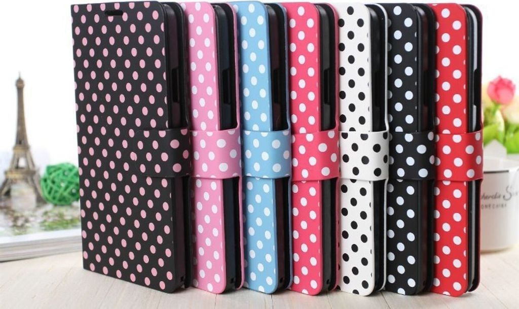 Schutzhülle Handytasche (Flip Quer) für Handy HTC One mini 2 schwarz / pink