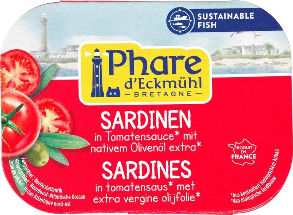 Phare d'Eckmühl Sardines In Tomatensaus (135 gr) Productafbeelding 