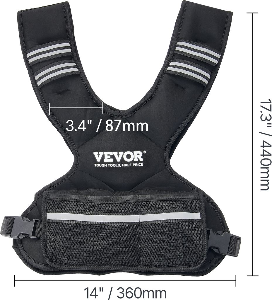 Vevor Regulowana Kamizelka Obciążeniowa 5-9 1 Kg Z Zdjęcie produktu 