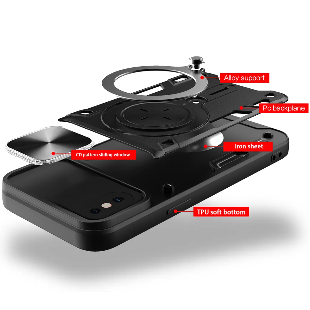 Custodia iPhone X / XS Argento Robusta: Ideale contro le Cadute - 4