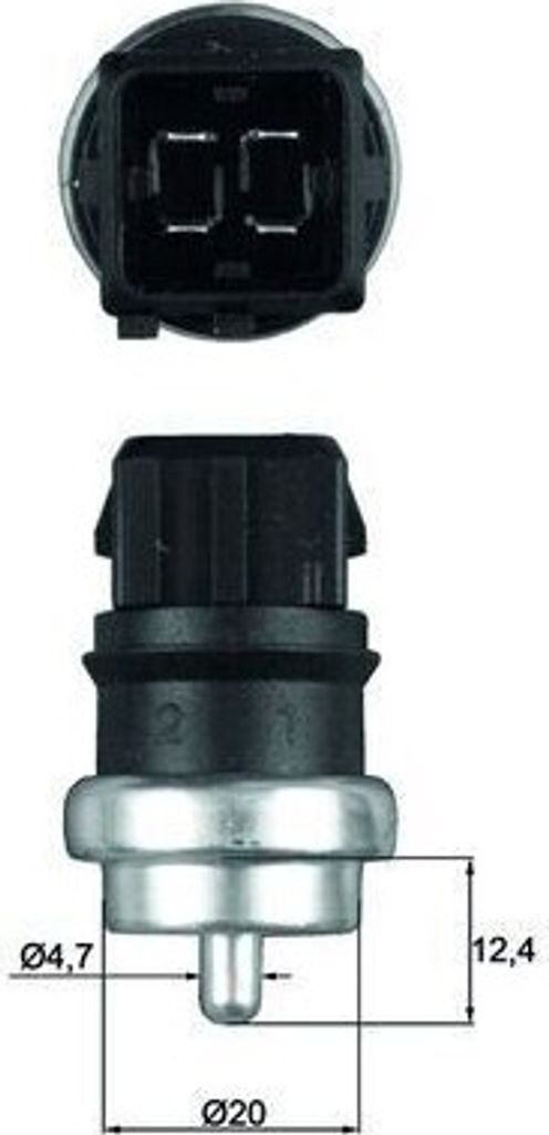 MAHLE TSE 14 Kühlmitteltemperatursensor für RENAULT Clio Produktbild 