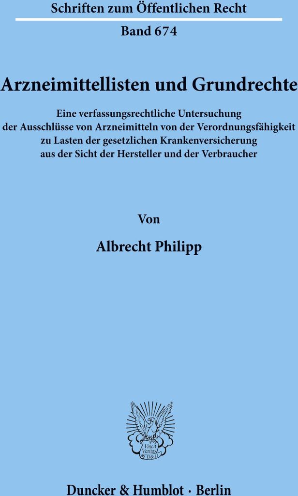 Arzneimittellisten und Grundrechte.