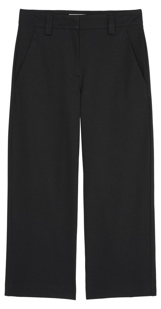 Marc O'Polo Damen Culotte Hose mit weitem, geradem und verkürztem Bein B01411910369