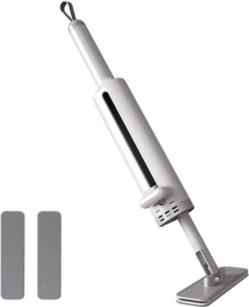 Mini Mop Selbstklemmen Flachmopp - Rotierender Nass- und Trockenreinigungsmopp für Böden, Fensterbänke, Keramiktile, Wände, Herd - Küche Badez...