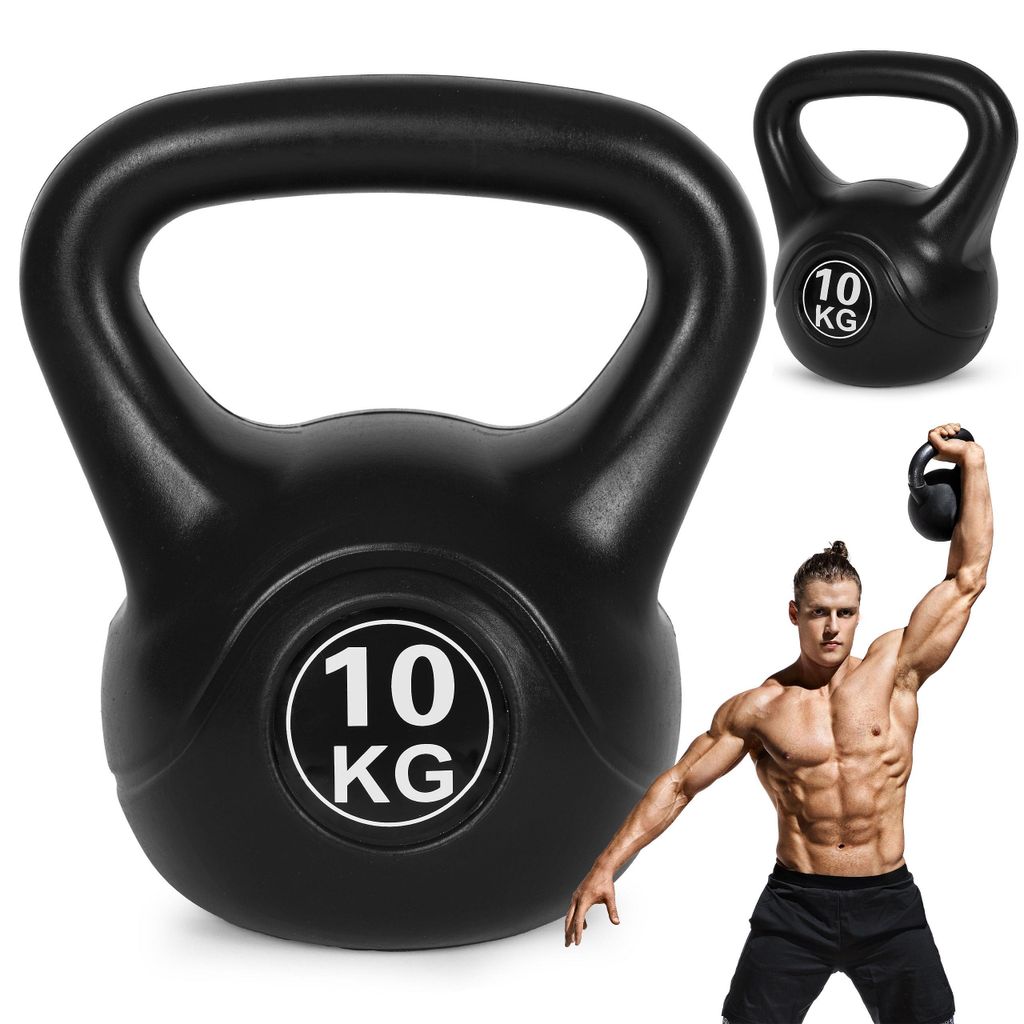 Kettlebell da 10 kg per esercizi, manubrio a forma di Immagine del prodotto 