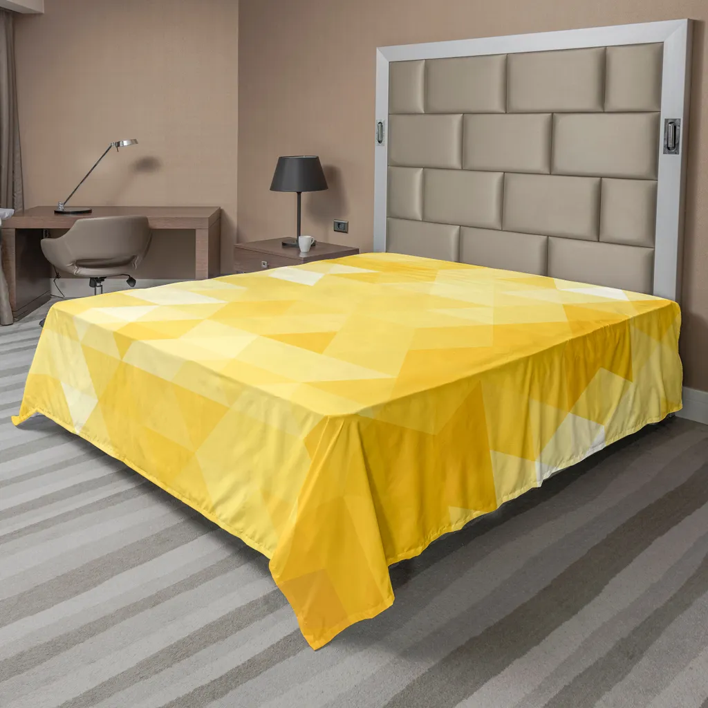 Lenzuolo Giallo Astratto ABAKUHAUS | Trasforma il tuo Riposo con Stile
