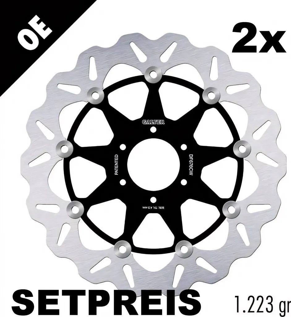 Disques Galfer DF676CW WAVE 296x5mm avant pour Honda VFR 800 et V-Tec ABS