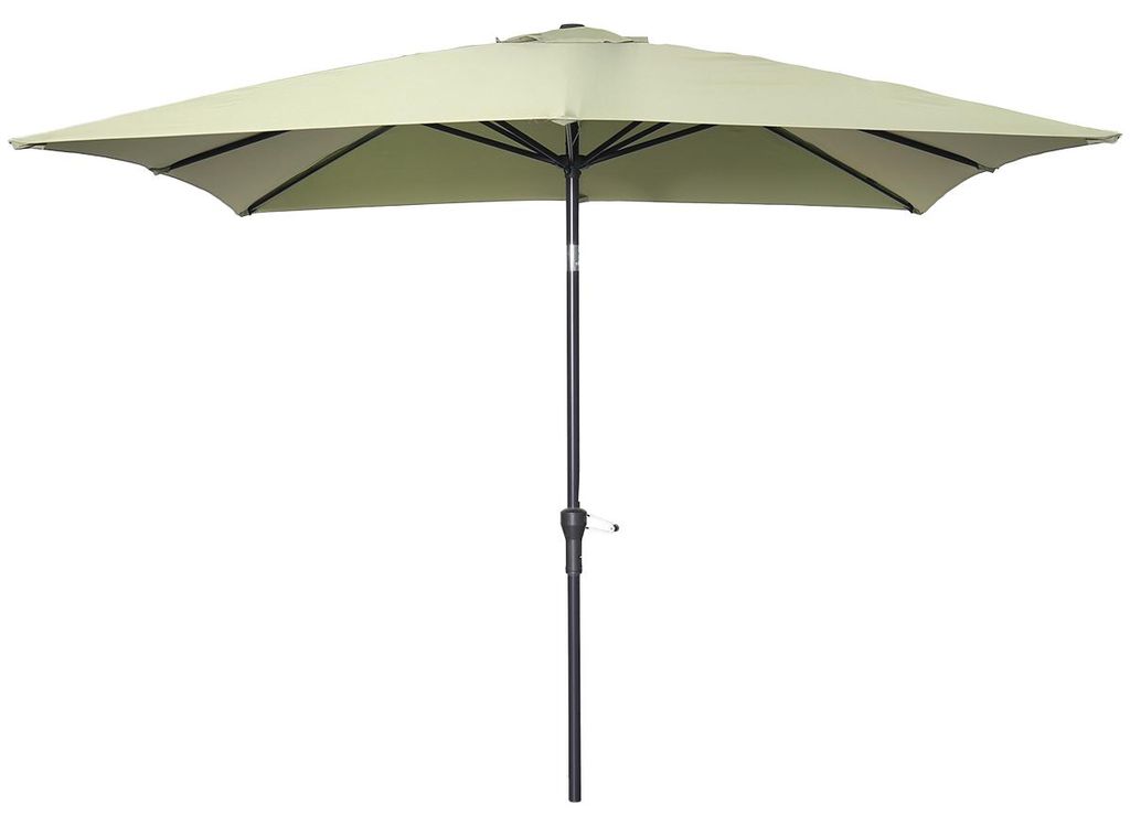 Garden Impressions Lotus Sonnenschirm - 250x250 cm - carbon black - olive