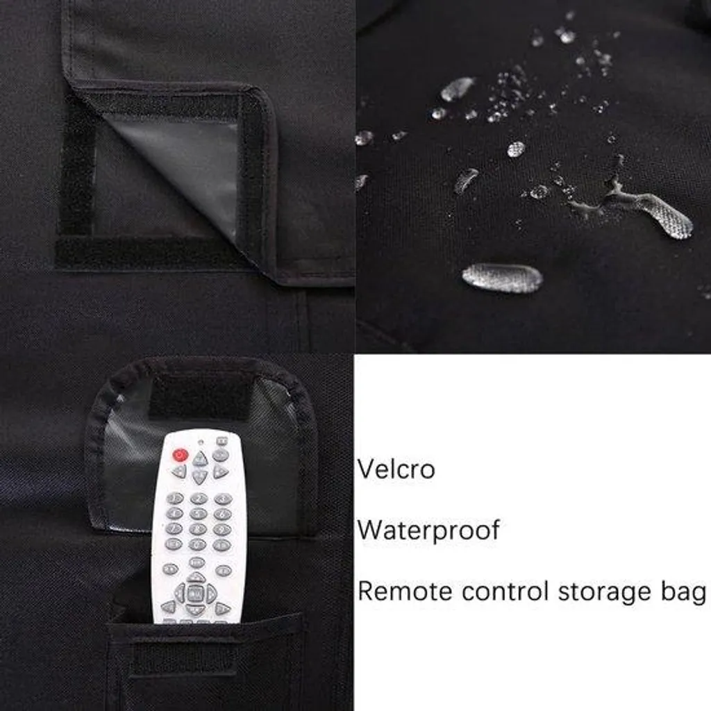 Film Protection TV Extérieur 40-42" Noir Anti-UV et Imperméable Robuste